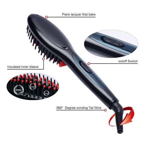 Fast Brush Straightener Hair